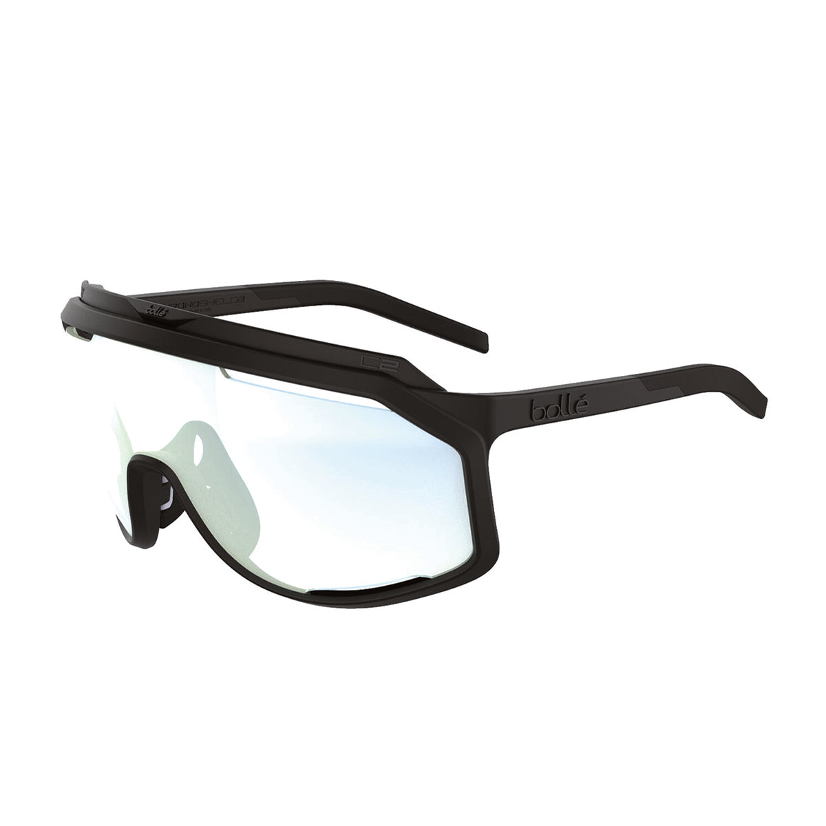 NWT Bolle CHRONOSHIELD-BS018005 143mm Black Matte Sunglasses Bolle Chronoshield: Models: BS018001, BS018003, BS018007  main image 2