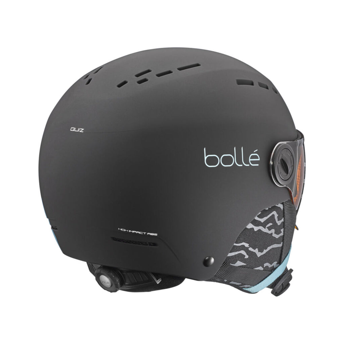 QUIZ VISOR Black Blue Matte